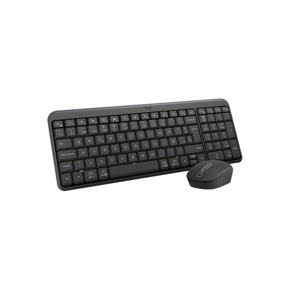 Logitech - MK250 Compact Bluetooth Wireless Combo - Spanish - Graphite - Imagen 4