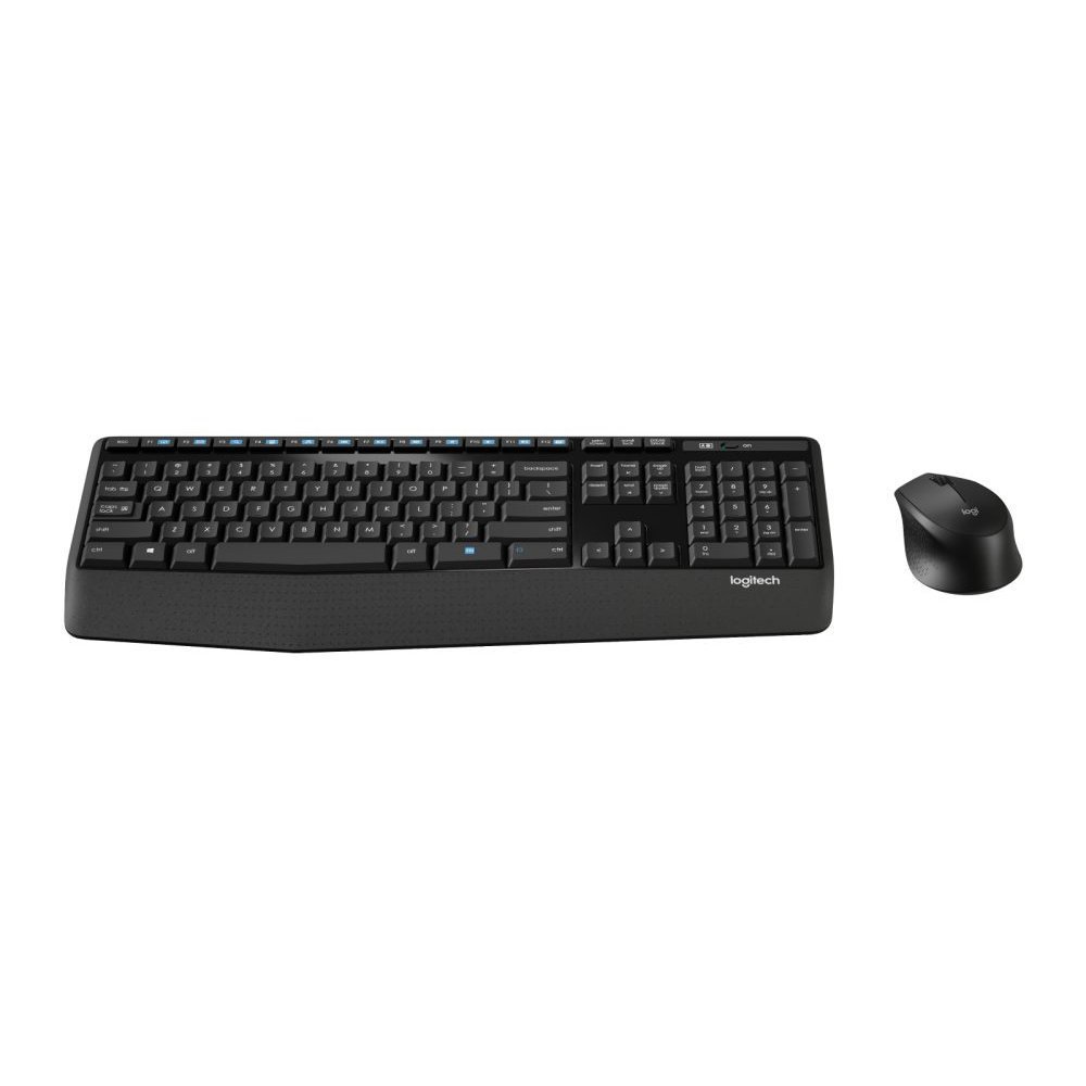 Logitech Wireless Combo MK345 - Juego de teclado y ratón - inalámbrico - 2.4 GHz - QWERTY - español - negro azul - Imagen 3