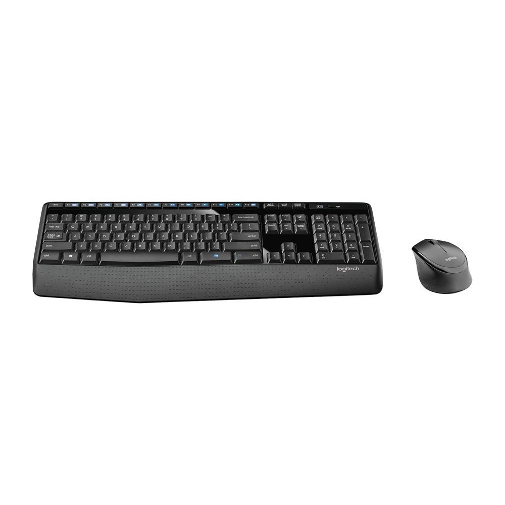 Logitech Wireless Combo MK345 - Juego de teclado y ratón - inalámbrico - 2.4 GHz - QWERTY - español - negro azul - Imagen 6