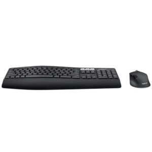 Logitech MK850 - Keyboard and mouse set - Spanish - Wireless - 2.4 GHz - Black