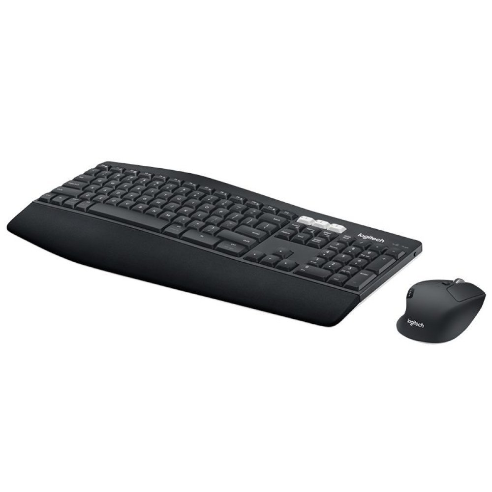 Logitech MK850 - Keyboard and mouse set - Spanish - Wireless - 2.4 GHz - Black - Imagen 2