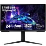 Monitor Gaming Samsung Odyssey G3 de 24" FHD, 180Hz y AMD FreeSync
