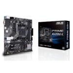 ASUS PRIME A520M-K - Placa base - micro ATX - Socket AM4 - AMD A520 Chipset - USB 3.2 Gen 1 - Gigabit LAN - Tarjeta gráfica (CPU necesaria) - HD Audio (8-canales)