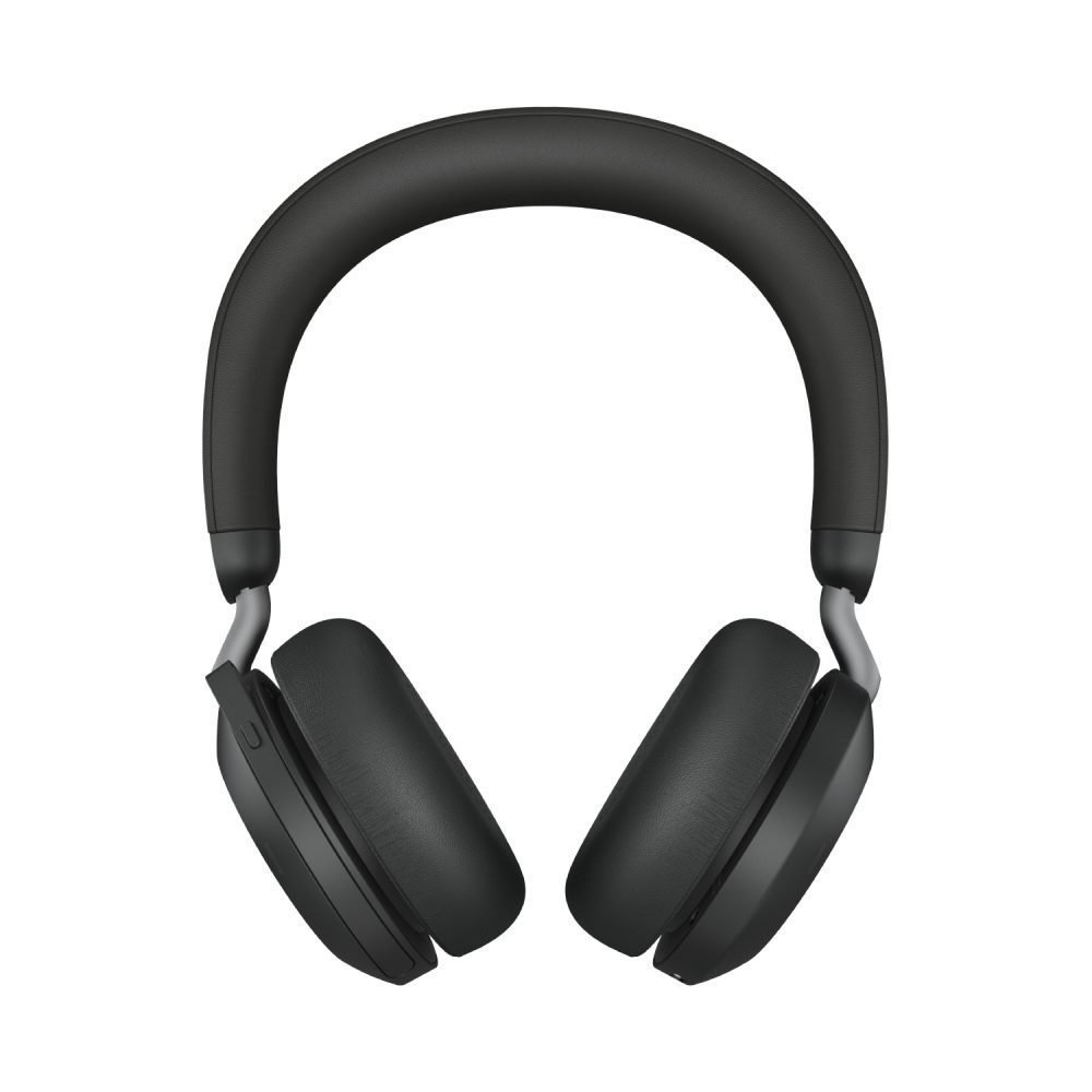 Jabra Evolve2 75 - Auricular - en oreja - Bluetooth - inalámbrico - cancelación de sonido activo - USB-A - aislamiento de ruido - negro - Certificado para Equipos de Microsoft