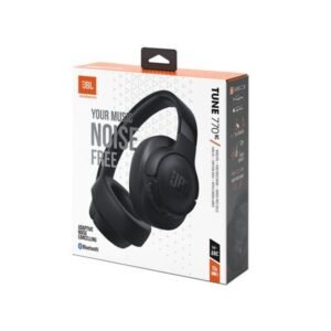 JBL TUNE 770NC - Headphones with mic - full size - Bluetooth - wireless, wired - active noise canceling - 3.5 mm jack - black