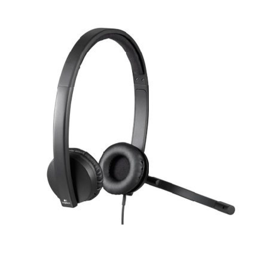 Logitech H570e Wired Headset Stereo Headphones with Noise-Cancelling Microphone USB in-Line Controls with Mute Button Indicator LED PC/Mac/Laptop - Black - Auricular - en oreja - cableado - USB - Certificado para Skype Empresarial con certificación Lync 2 - Imagen 5
