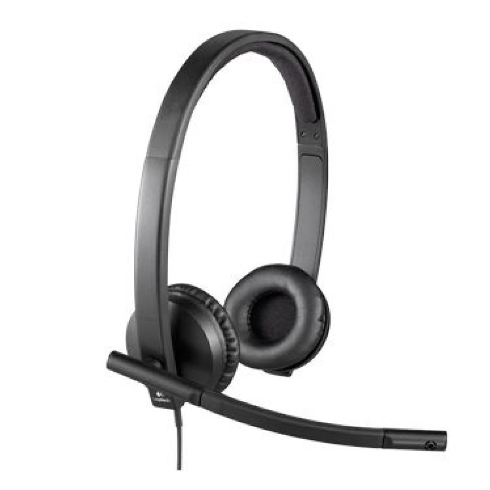 Logitech H570e Wired Headset Stereo Headphones with Noise-Cancelling Microphone USB in-Line Controls with Mute Button Indicator LED PC/Mac/Laptop - Black - Auricular - en oreja - cableado - USB - Certificado para Skype Empresarial con certificación Lync 2 - Imagen 7