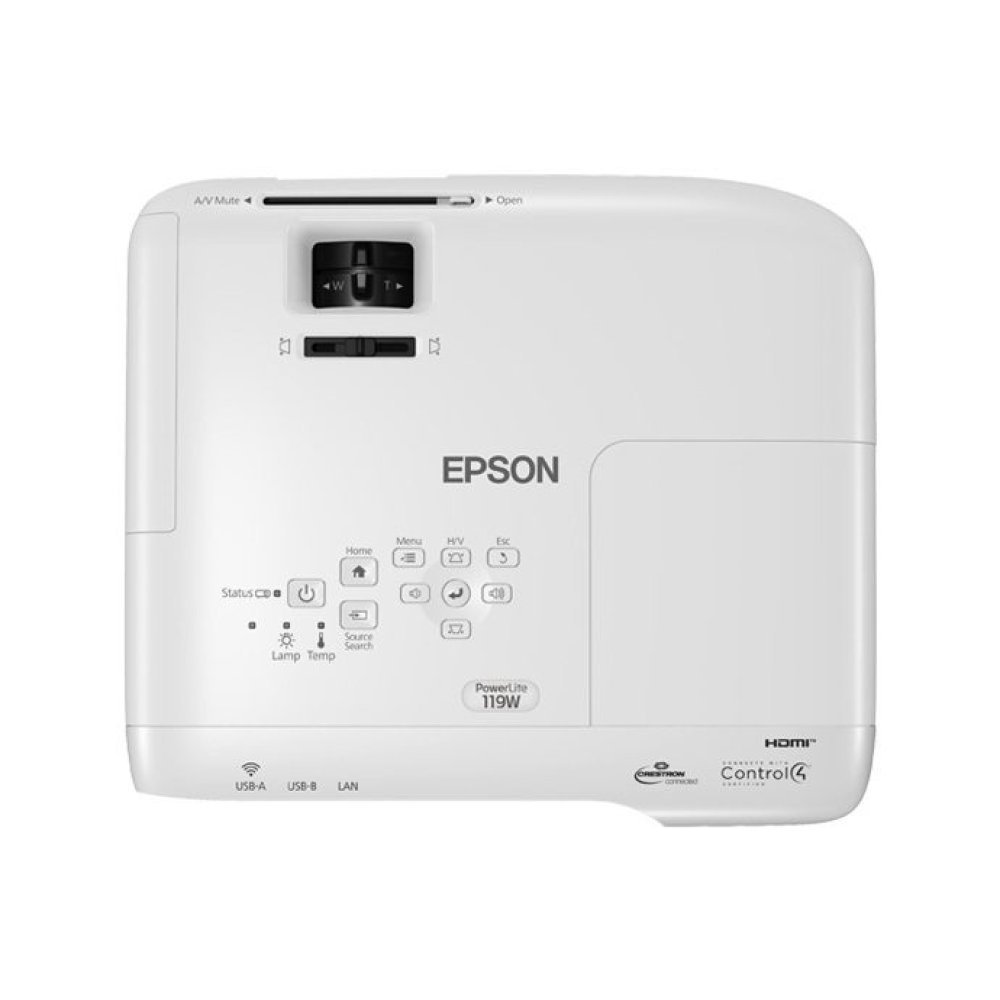 Epson PowerLite 119W - Proyector 3LCD - portátil - 4000 lúmenes (blanco) - 4000 lúmenes (color) - WXGA (1280 x 800) - 16:10 - LAN - Imagen 3