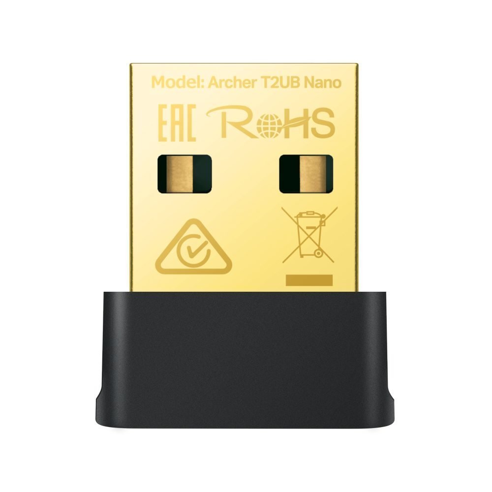 TP-Link Archer T2UB Nano V1 - Velocidad 433 Mbps a 5 GHz + 200 Mbps a 2.4 GHz- USB 2.0-Bluetooth 4.2 - Wi-Fi 5 - Imagen 2