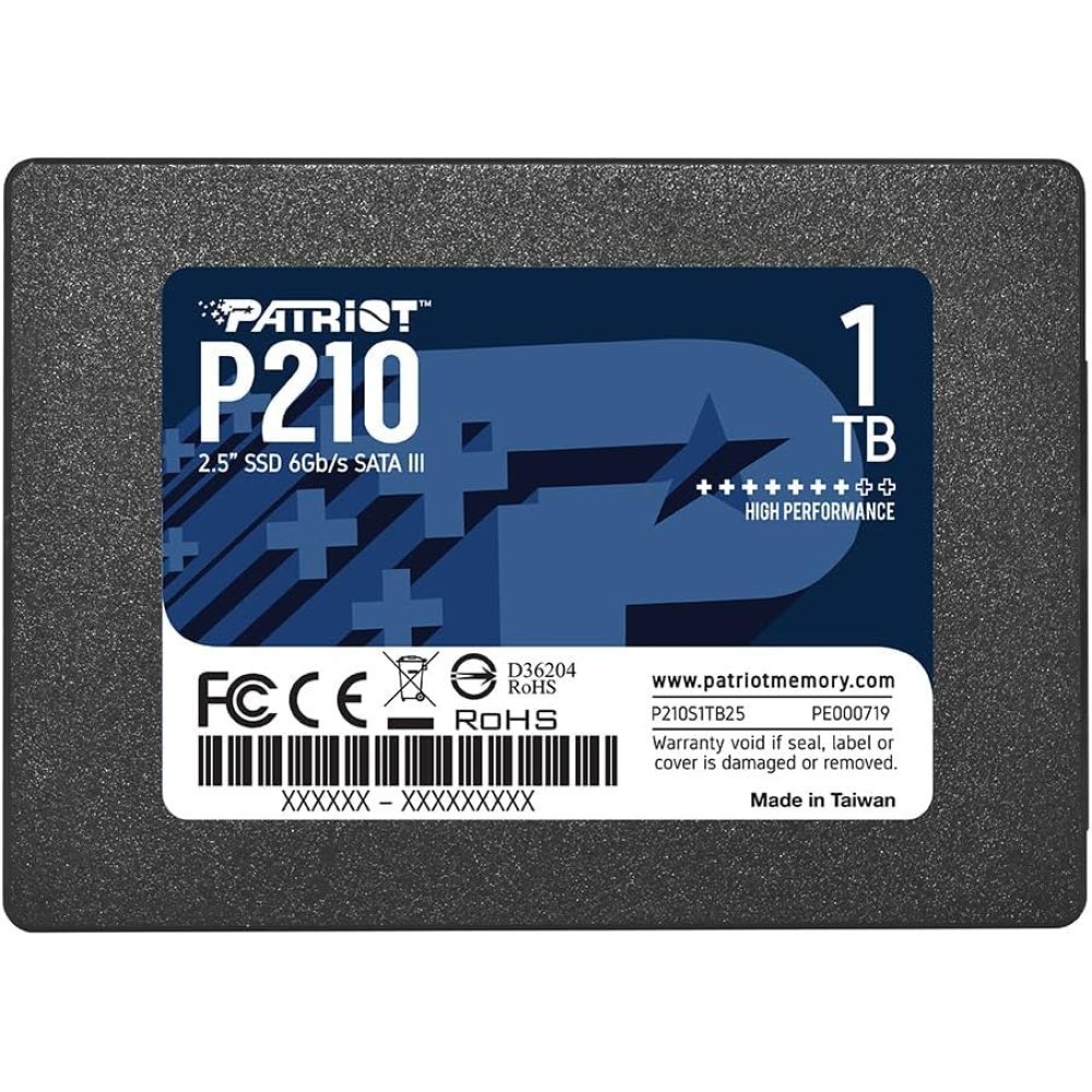 Disco Sólido SSD Patriot P210 1TB SATA III 2.5"