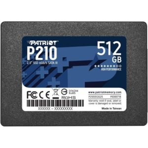 SSD Patriot P210 512GB SATA III 2.5" - Disco de Estado Sólido de Alto Rendimiento