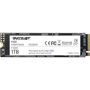 Disco Sólido SSD Patriot P300 1TB M.2 2280 PCIe Gen3 x4 NVMe