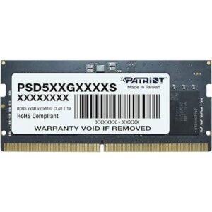 Memoria RAM Patriot 32GB DDR5 5600MHz SODIMM para Portátiles
