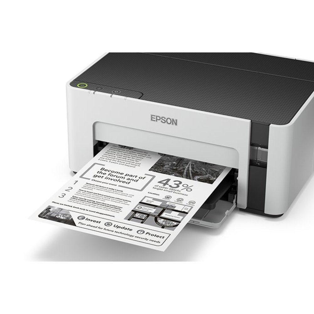 Epson - EcoTank M1120 - Impresora Monocromatica - Imp 32ppm Duplex hasta A4 oficio - Bandeja 150 hojas - USB WiFi WiFi Direct - Ciclo maximo 20000pag - 2 años con registro - Imagen 5