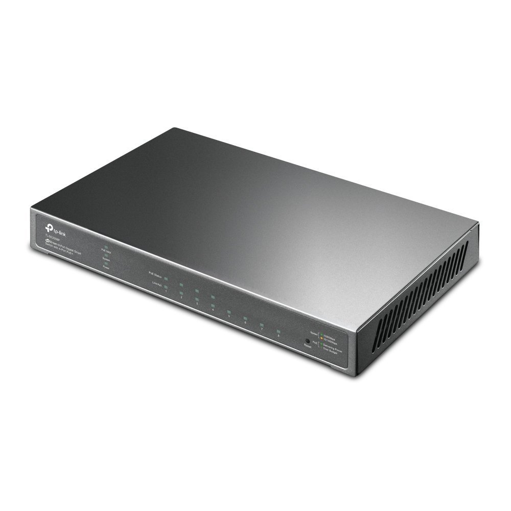 Switch Smart Gigabit TP-Link JetStream SG2008P de 8 Puertos (4 Puertos PoE+ de 62W) Integrado en Omada SDN