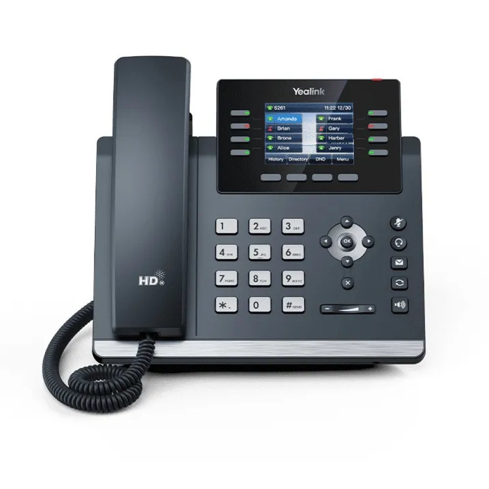 Teléfono IP Yealink SIP-T44U - Pantalla Color de 2.8 Pulgadas, 12 Cuentas SIP y Sonido HD