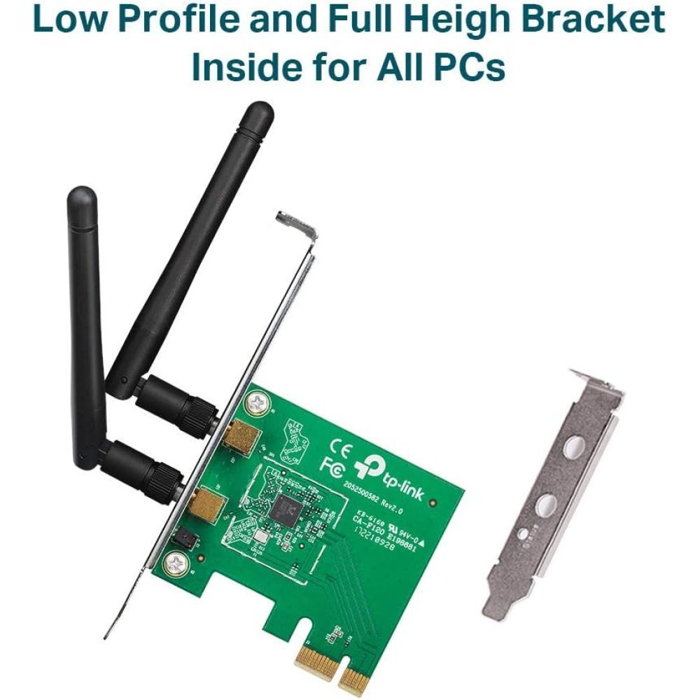 Adaptador de Red Inalámbrico PCI Express TP-Link TL-WN881ND N 300Mbps - Imagen 2