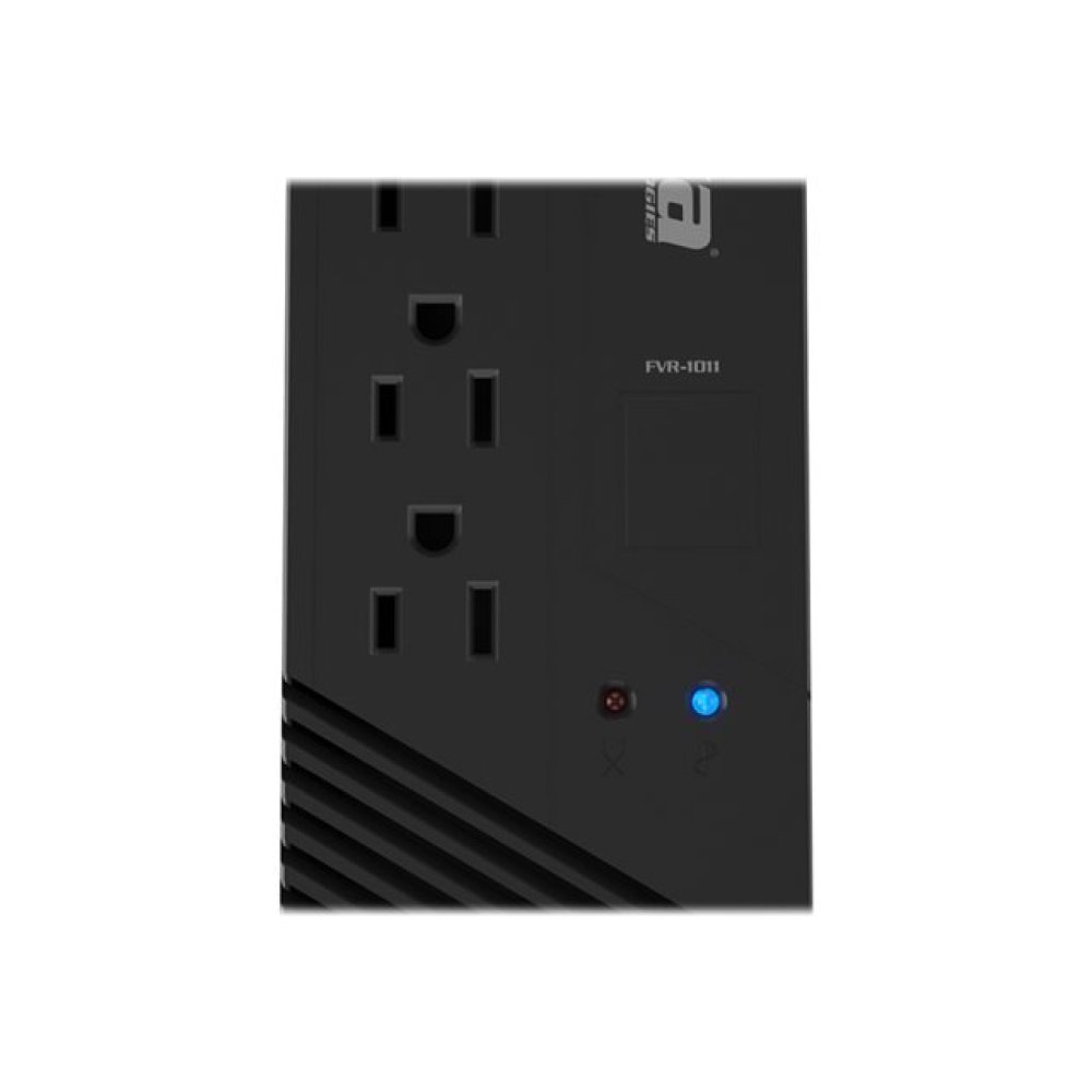 Forza FVR Series FVR-1011 - Regulador automático de voltaje (montaje en pared) - CA 115 V - 500 vatios - 1000 VA - conectores de salida: 4 - negro - Imagen 2