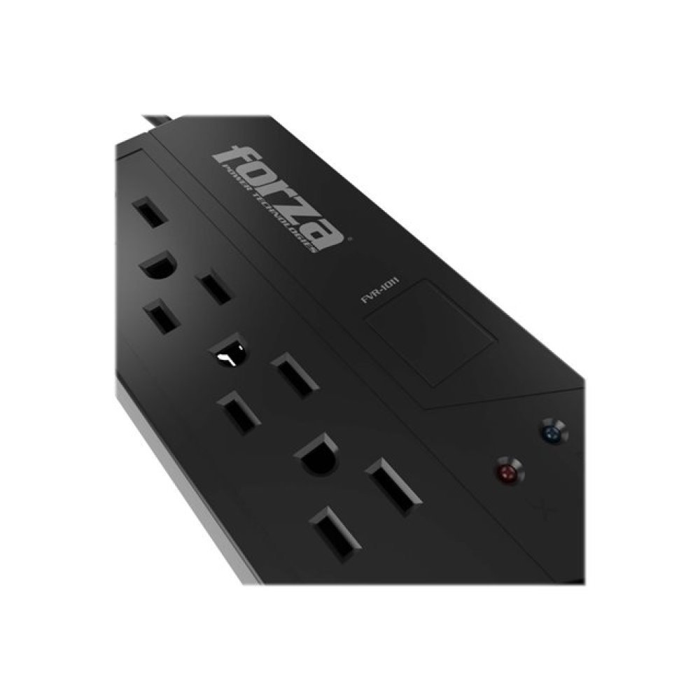 Forza FVR Series FVR-1011 - Regulador automático de voltaje (montaje en pared) - CA 115 V - 500 vatios - 1000 VA - conectores de salida: 4 - negro - Imagen 3