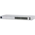 Switch Administrable Ubiquiti UniFi USW-24-POE de 24 Puertos Gigabit (16 PoE+ 95W) y 2 Puertos SFP L2