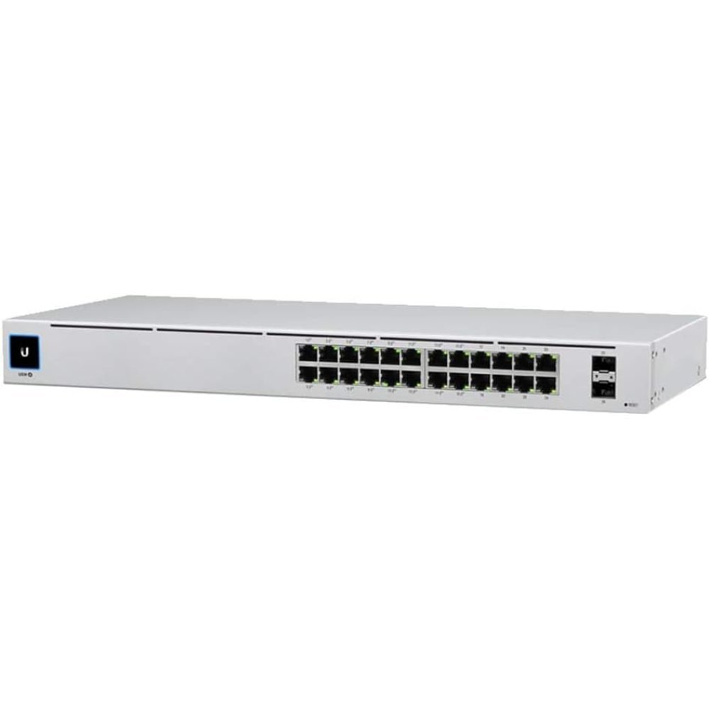 Switch Administrable Ubiquiti UniFi USW-24-POE de 24 Puertos Gigabit (16 PoE+ 95W) y 2 Puertos SFP L2