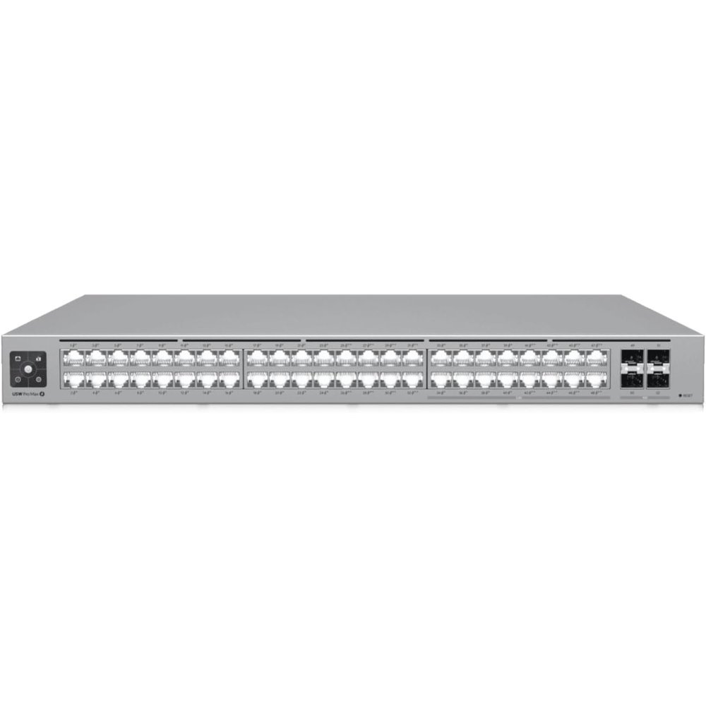 Switch Administrable Ubiquiti UniFi USW-Pro-Max-48-PoE de 48 Puertos con Soporte PoE+/PoE++ y Enlaces SFP+ de 10G - Imagen 6