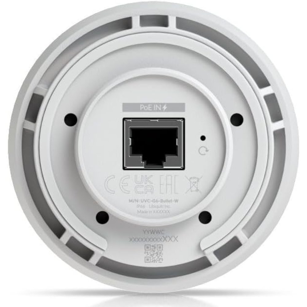 Cámara de Seguridad Ubiquiti UniFi Video Camera G6 Bullet 4K PoE (UVC-G6-BULLET-W) - Imagen 3