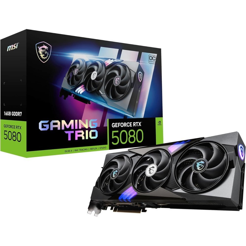 MSI - PCI Express - NVIDIA GeForce RTX 5080 - 16G Gaming Trio OC - Imagen 6