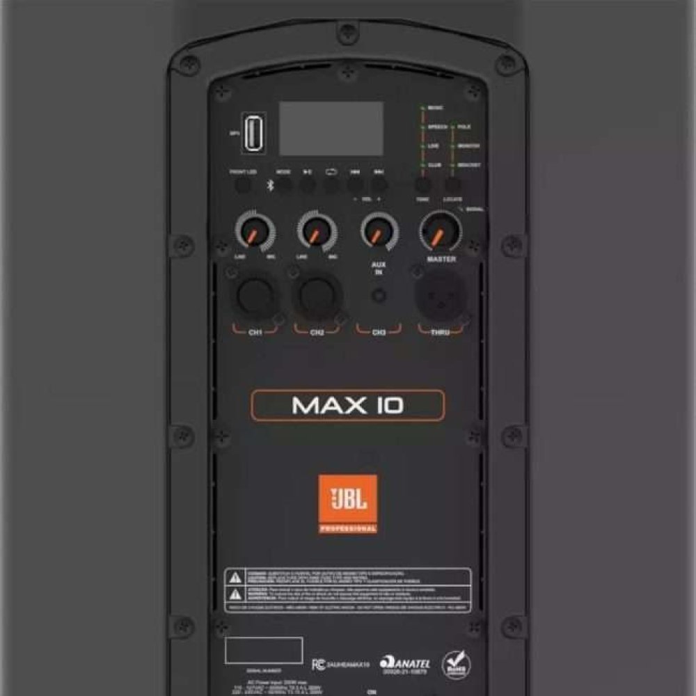JBL MAX10 Portable Bluetooth Speaker 10-inch 127db Black - Imagen 3
