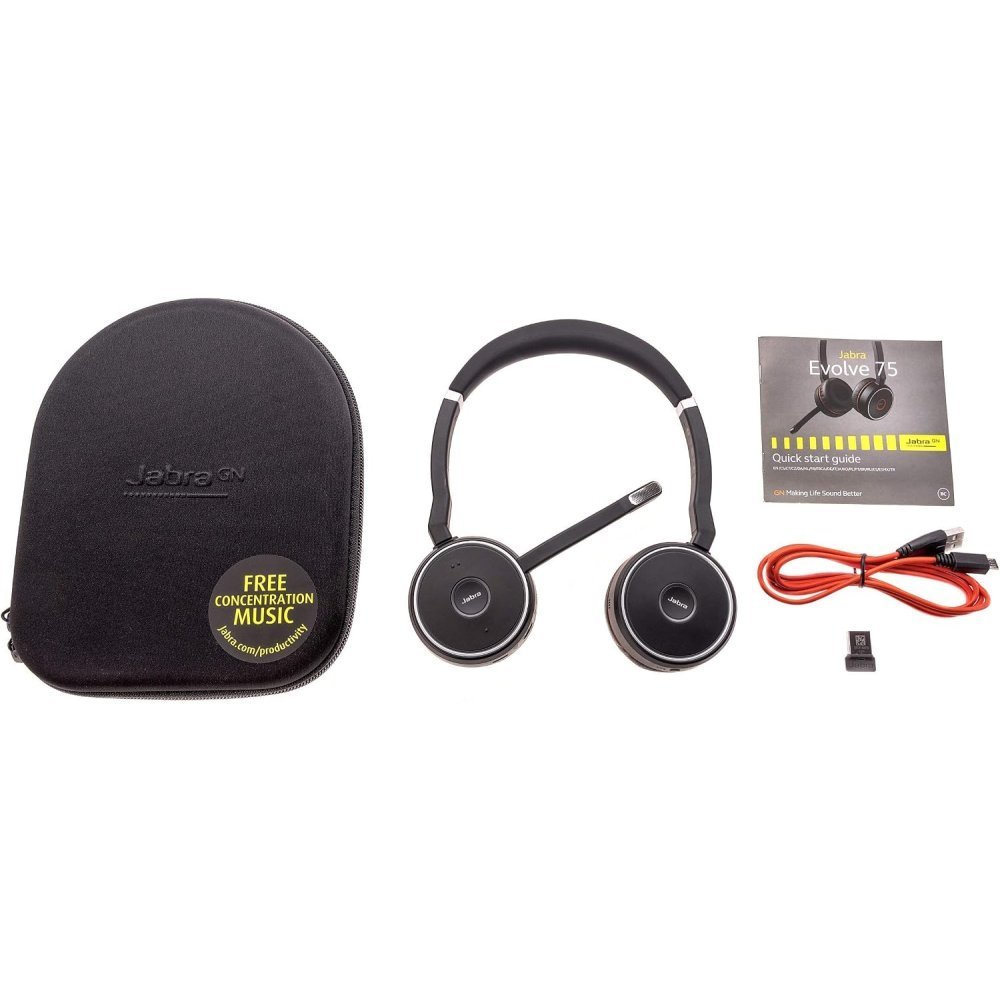 JABRA - HEADSET JABRA EVOLVE3 75 UC,LINKA BLACK - Imagen 5