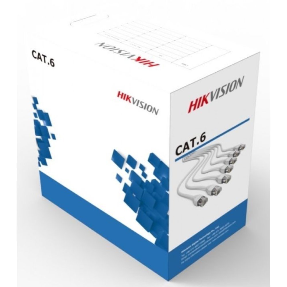 Hikvision - Cable al por mayor - 305 m - 5.8 mm - UTP - CAT 6 - sólido - blanco, RAL 9003 - Imagen 2