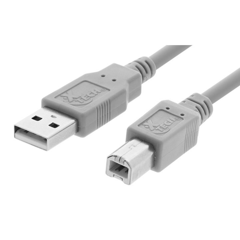 Xtech - USB cable - 1.8 m - 4 pin USB Type B - 4 pin USB Type A - 2.0 Male-Male Mold - Imagen 2