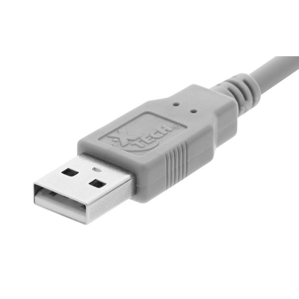 Xtech - USB cable - 1.8 m - 4 pin USB Type B - 4 pin USB Type A - 2.0 Male-Male Mold - Imagen 3