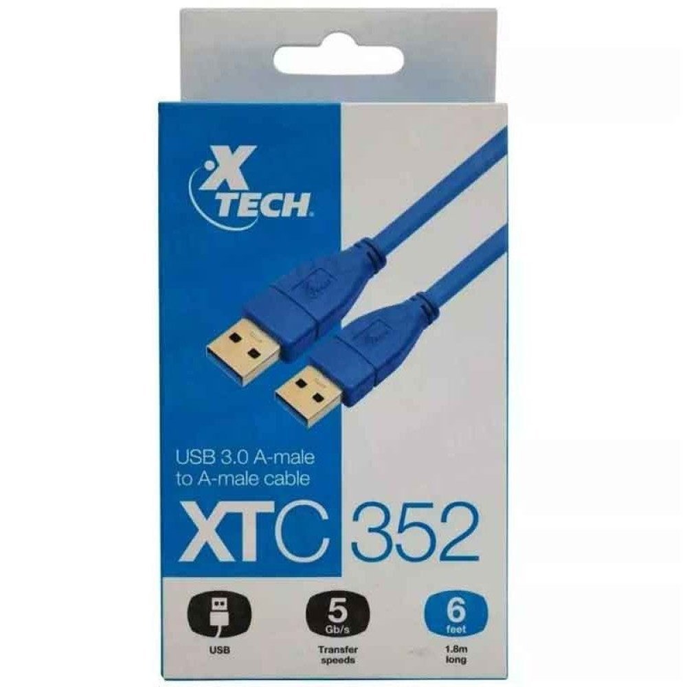 Xtech - USB cable - Blue - 6ft USB 3.0 cable