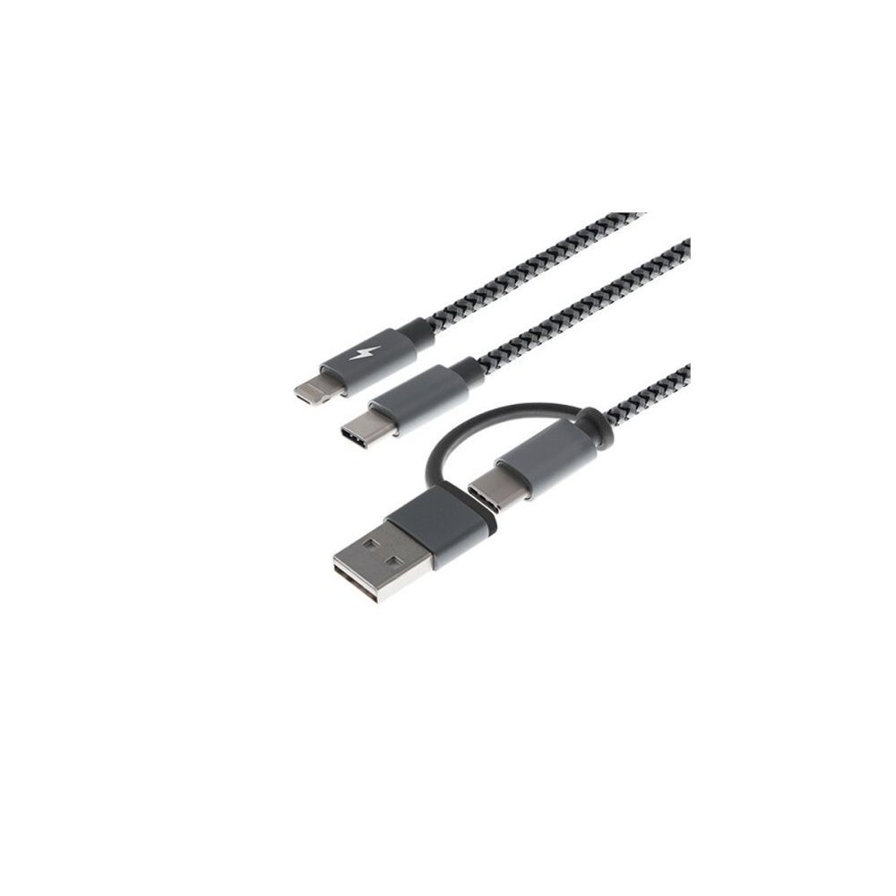 Xtech - USB cable - USB Type A or C - Micro USB or Lightning and USB type C - 1.2 m - only chargingXTC-560 - Imagen 3