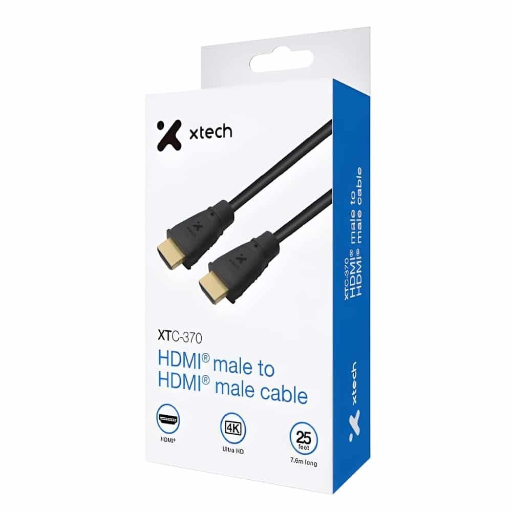 Xtech - Video / audio cable - HDMI - 19 pin HDMI Macho Macho Type A - 25ft long - Imagen 2