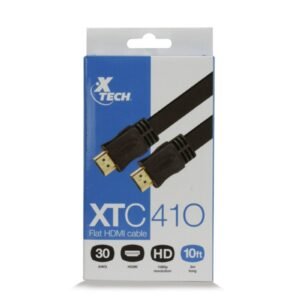 Xtech - Video / audio cable - HDMI - FLAT 10 Pies