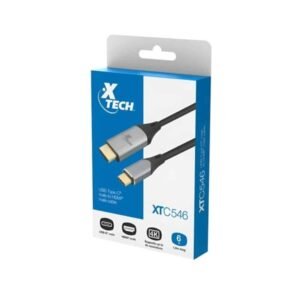 Xtech - USB cable - USB Type C - HDMI - 1.8 m - Black & silver - C male to HDMI male XTC-546