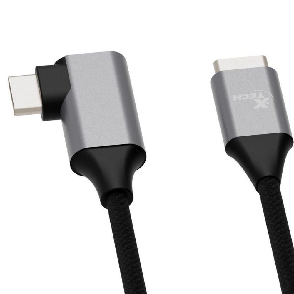 Xtech - USB cable - USB Type C - 3 m - Black - (m) to (m) right-angle XTC-531 - Imagen 2
