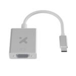 Xtech - Display adapter - USB Type C - VGA - Aluminum silver - XTC-552