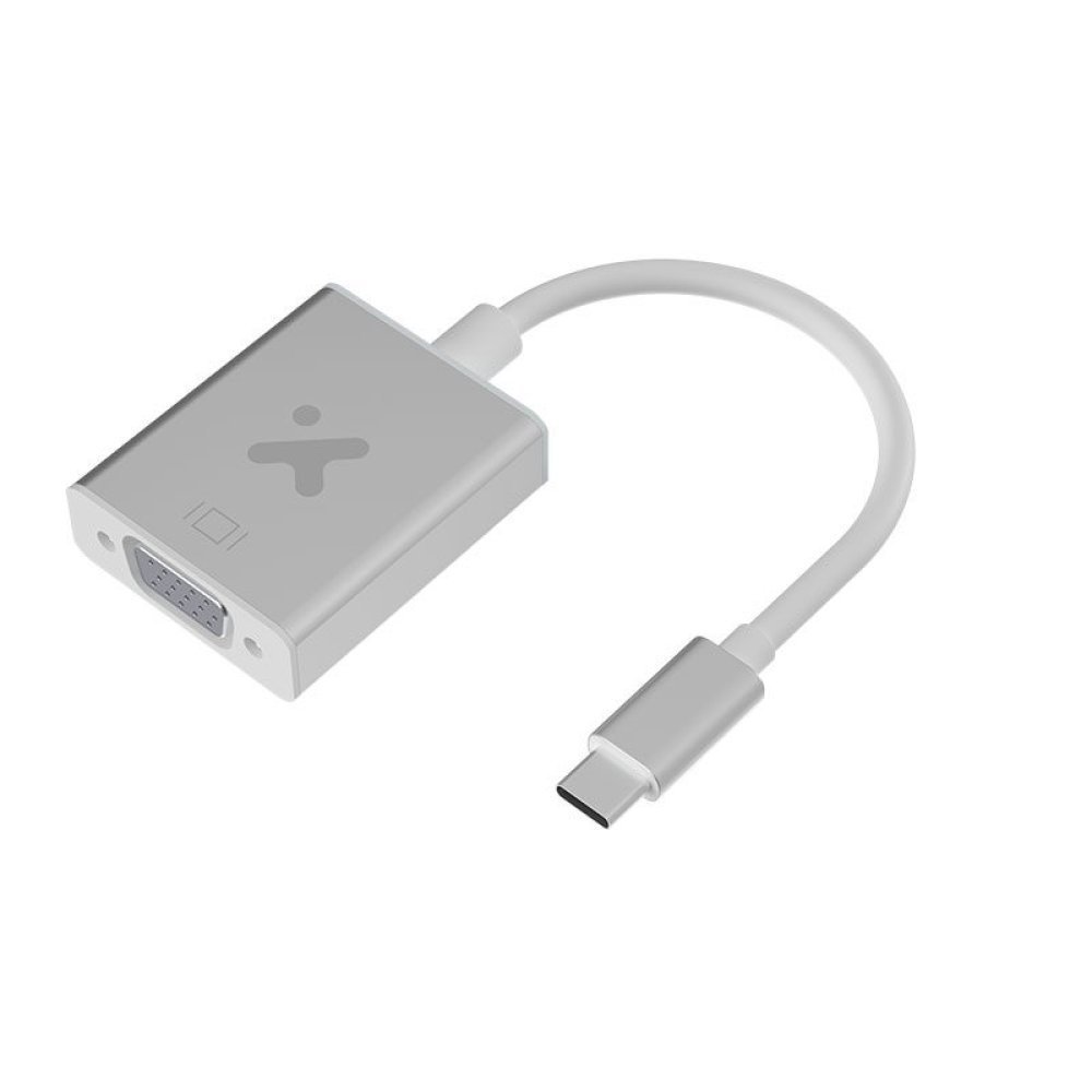 Xtech - Display adapter - USB Type C - VGA - Aluminum silver - XTC-552 - Imagen 4