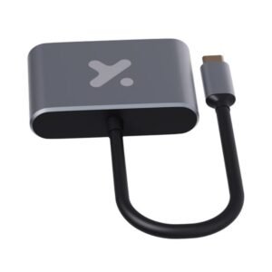 Xtech - Video adapter - USB Type C - HDMI female VGA female - Aluminum - 2 in 1 XTC-542