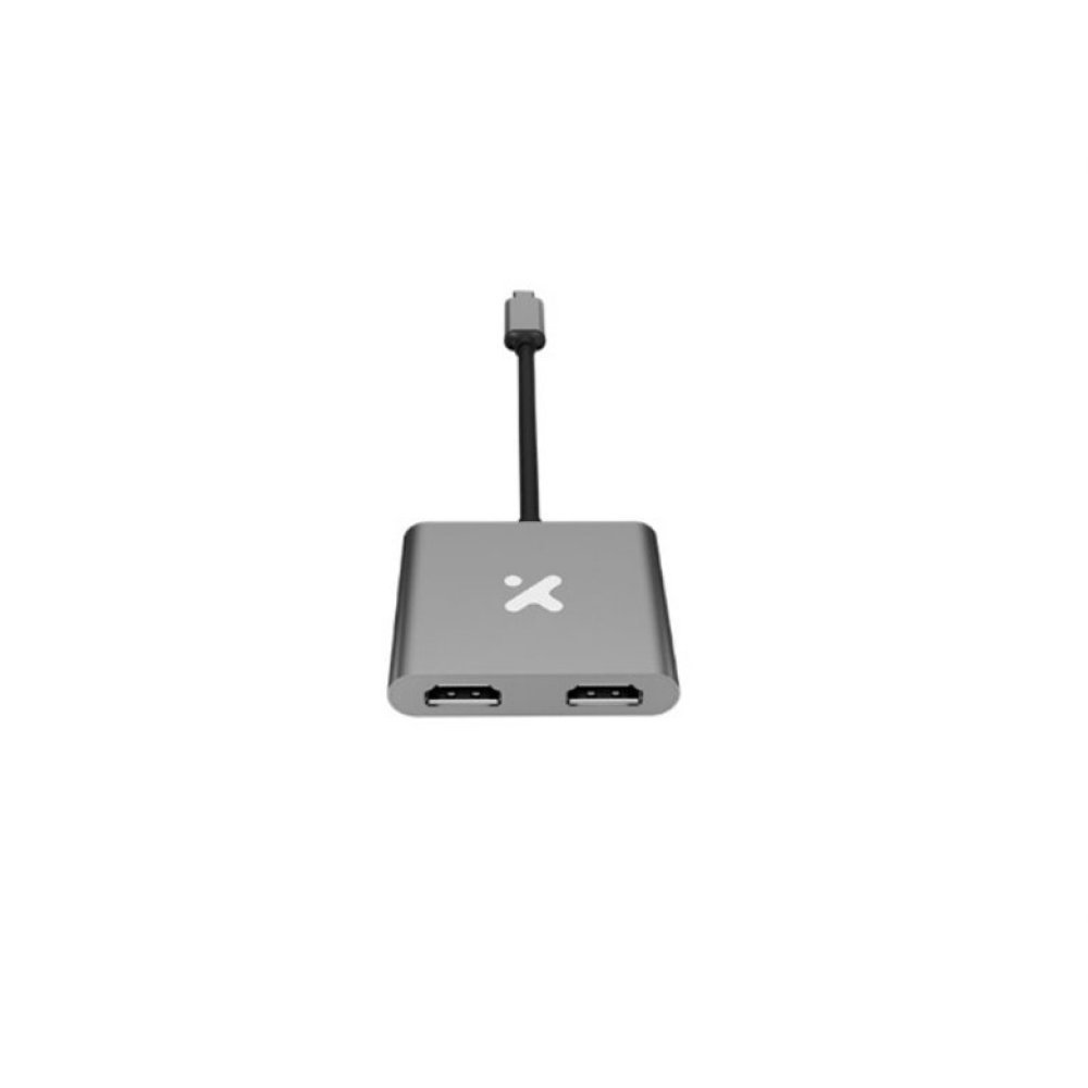 Xtech - Video adapter - USB Type C - Dual HDMI - Metal silver - 4K XTC-548 - Imagen 4