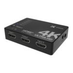 Xtech - 5-port to 1 HDMI switch - 4KUHD w remote control XHA-430
