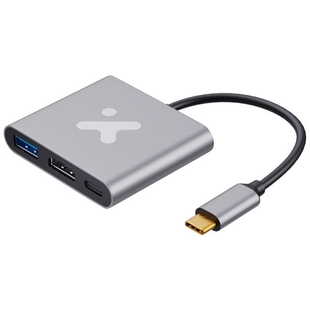 Xtech - Video adapter - USB Type C - HDMI (f) Type C(f) USB 3.0(f) - Aluminum - 3 in one XTC-566 - Imagen 4
