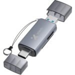 Xtech XTC-581 - Card reader - SD / MicroSD - USB 3.0/USB-C - - OTG card reader