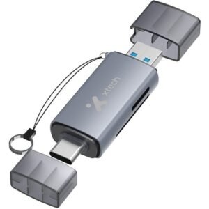 Xtech XTC-581 - Card reader - SD / MicroSD - USB 3.0/USB-C - - OTG card reader