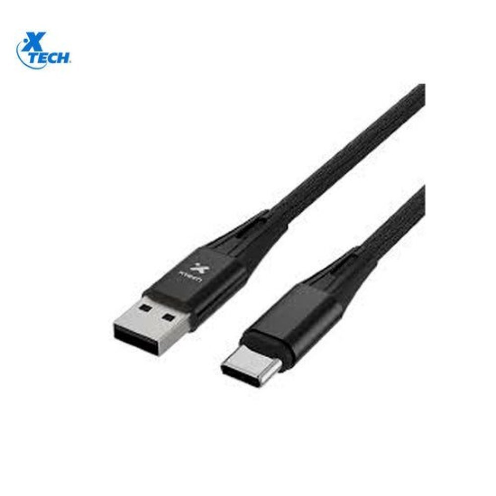 Xtech - USB cable - 4 pin USB Type A - 24 pin USB-C - 1.8 m - Black - Braided-XTC-512 - Imagen 2