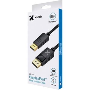 Xtech - DisplayPort cable - DisplayPort male - 1.83 m - All black - XTC-379