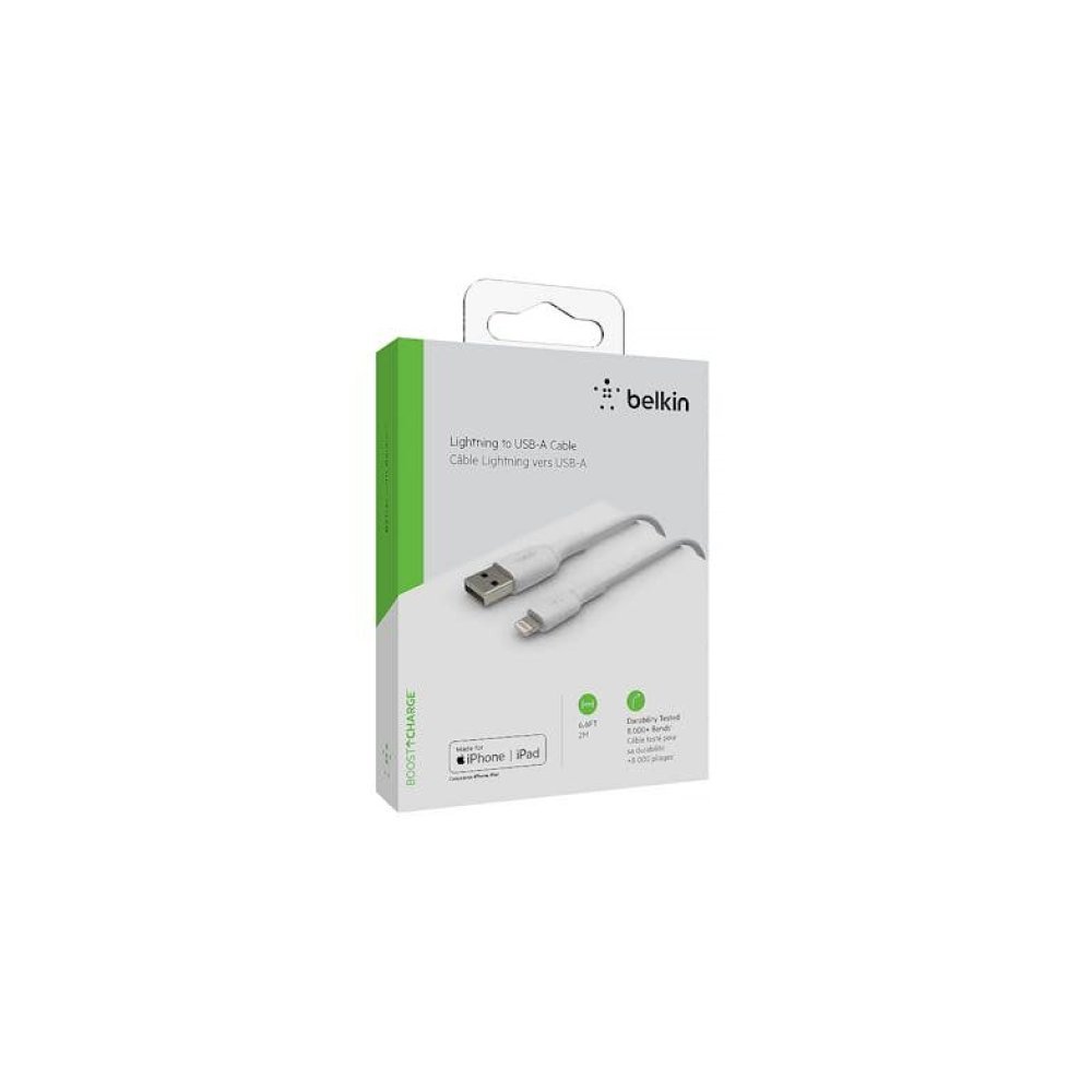 Belkin BoostCharge - Cable Lightning - Lightning macho a USB macho - 2 m - blanco - Imagen 3